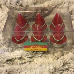 Hello Summer Watermelon tealights 6 pack